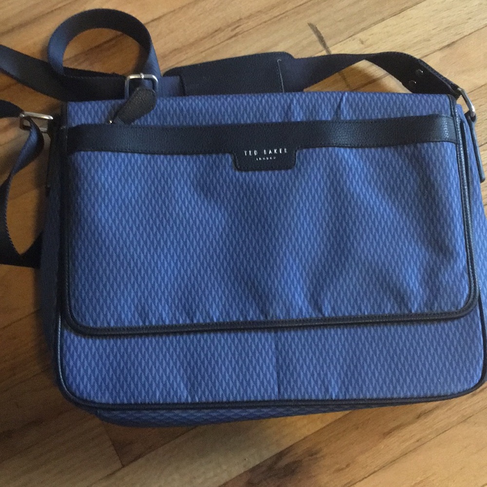 NWOT Blue Ted Baker Messenger Bag